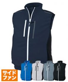 [春夏用]空調服®サイドファン制電ベスト[男女兼用](02-XE98028)