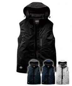 [秋冬用]バートル 3264 ストレッチフーディ防寒ベスト[男女兼用](03-3264)