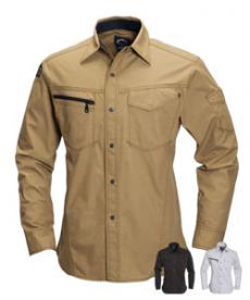 【在庫限り】[春夏用]バートル 5103 リップクロス長袖シャツ[綿100%](03-5103)