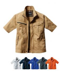 [春夏用]バートル 6082 制電T/Cライトツイル半袖ジャケット[JIS T8118適合](03-6082)