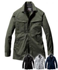 [通年]バートル 6215 エコストレッチ長袖シャツ[男女兼用](03-6215)