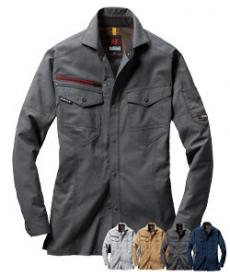 [通年]バートル 7045 ストレッチドビー長袖シャツ(03-7045)