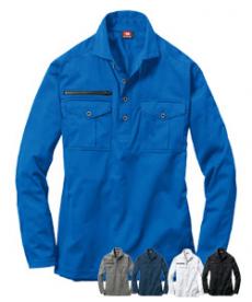 [通年]バートル 705 トリコット長袖ワークシャツ(03-705)