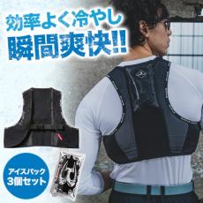 [春夏用]バートル AC350S エアークラフトフリーザーベスト&アイスパックセット[男女兼用](03-AC350S)