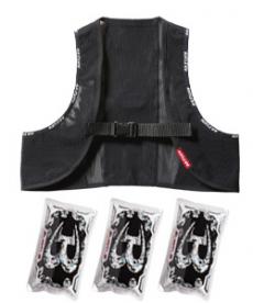 [春夏用]バートル AC350S エアークラフトフリーザーベスト&アイスパックセット[男女兼用](03-AC350S)