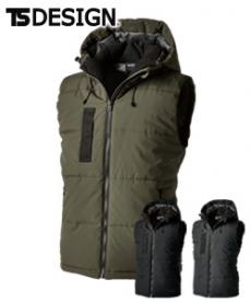 [秋冬用]TS DESIGN リフレクティブファイバーダウンベスト[男女兼用](08-1928)