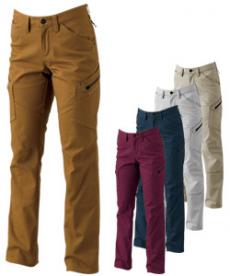 【在庫限り】[通年]ハイブリッドコットンレディースカーゴパンツ[女性用](08-35141)