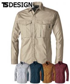 [春夏用]TS DESIGN ハイブリッドコットンライトシャツ[男女兼用](08-3605)