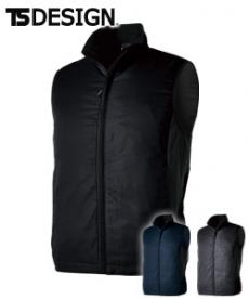 [秋冬用]TS DESIGN ES防風ストレッチライトウォームベスト[男女兼用](08-6638)