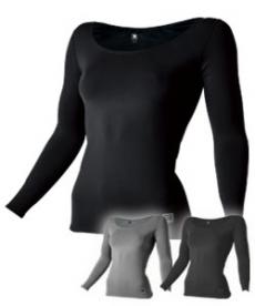 [秋冬用]スペースシールドレディースロングスリーブシャツ[女性用](08-80152)