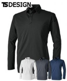 [通年]TS DEOドライロングスリーブポロシャツ[男女兼用](08-9075)