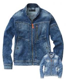 [通年]ストレッチデニム 長袖ブルゾン(09-168200)