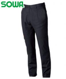 [通年]カーゴパンツ(難燃・ワンタック・脇ゴム)[男女兼用](09-605208)