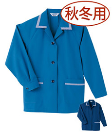 [秋冬用]長袖スモック[女性用](10-L3206)