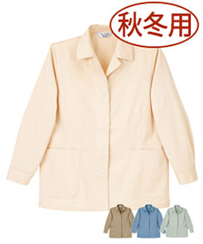 [秋冬用]長袖スモック[女性用](10-L8000)