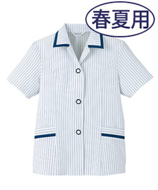 [春夏用]半袖スモック[女性用](10-SL305)