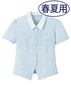 [春夏用]半袖ブラウス[女性用](10-SL967)