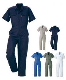 [春夏用]綿100%半袖ツナギ(11-845)