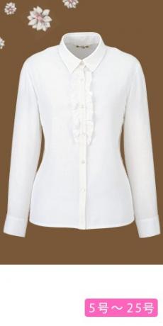 [通年]上品フリルが可愛いスイートブラウス[長袖](21-01070)
