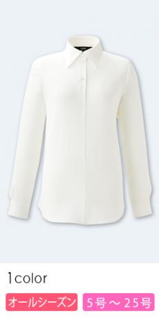 【在庫限り】[通年]長袖ブラウス[ストレッチ/プルオーバータイプ](21-01235)