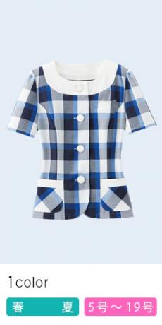 【在庫限り】オーバーブラウス[チェック](21-26610)