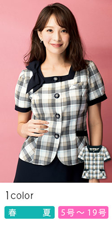 オーバーブラウス[チェック](21-26660)