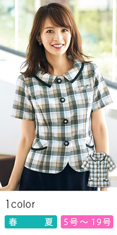 オーバーブラウス[チェック](21-26665)