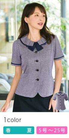 [春夏用]オーバーブラウス[ニット/制菌/吸汗速乾/高通気](21-26752)