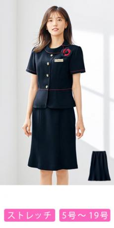 パイピング使いのノーカラージャケット　OUR　アワーホーム　ネイビー パイピング使いのノーカラージャケット OURHOME アワーホーム