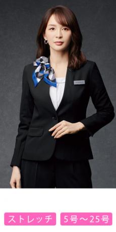 【在庫限り】[通年]ジャケット[ニット/ストレッチ/ノーカラー](21-81870)