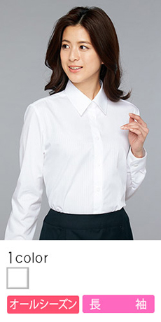 [通年]<抗菌・防臭/部屋干しに最適> ドビーストライプ・長袖シャツ(22-AR1482)