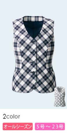 【在庫限り】[通年]ベスト[チェック/高通気/抗ウイルス/抗菌防臭](22-AR2601)