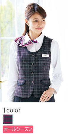 【在庫限り】[通年]ニット素材MIXベスト(22-AR2866)