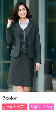 [秋冬用]タテのラインで細身効果 知性美溢れるタイトスカート(22-AR3840)