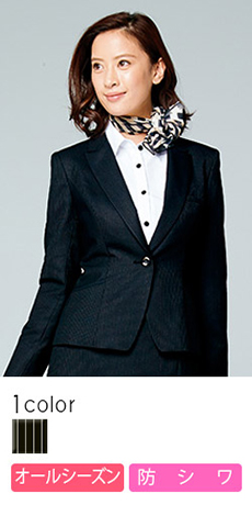 【在庫限り】[通年]シワがつきにくく、とれやすい!スタイリッシュな1つボタンのストライプ・ジャケット(22-AR4851)