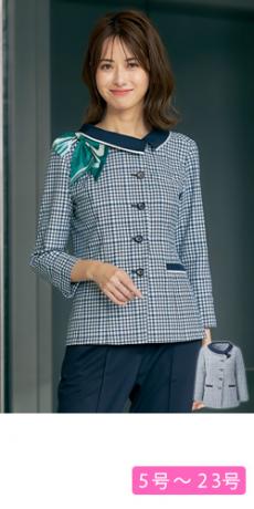 [春夏用]オーバーブラウス[防透/八分袖](22-AR7507)