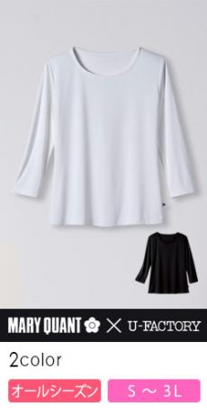 カットソー[MARY QUANT/ストレッチ/七分袖](22-M13031)
