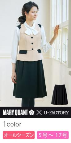 スカート[MARY QUANT/ストレッチ/飾りボタン付き](22-M33021)