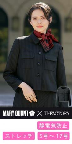 [通年]MARY QUANT ジャケット[ピンストライプ/ストレッチ](22-M43261)