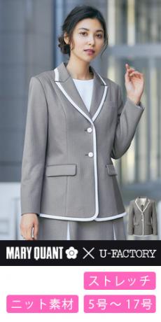 [通年]MARY QUANT ジャケット[ストライプ/ニット/ストレッチ](22-M43281)