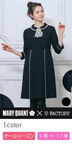 ワンピース[MARY QUANT/ストレッチ/タイ取り外し可能](22-M53011)