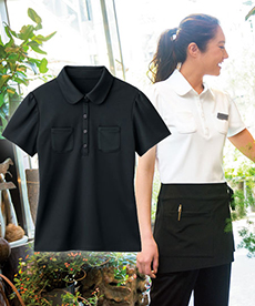 [春夏用]半袖エレガンスポロ/裏カノコ(23-WP320)