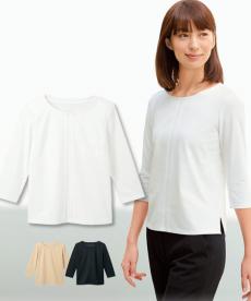 [通年]七分袖タックTシャツ/天竺(23-WP364)