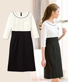 [通年]七分袖ワンピース(23-WP762)