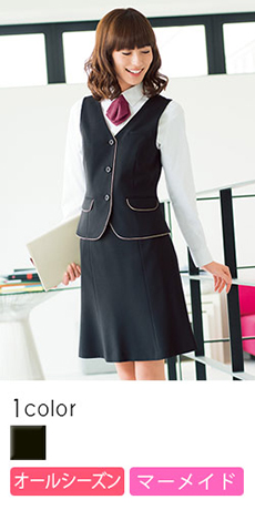 [通年]動きやすいストレッチ素材のマーメイドスカート(23-WP873)