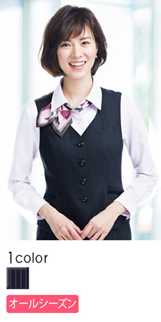 【在庫限り】[通年]快適ストライプ柄ベスト(28-GVEL1555)