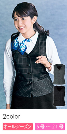 [通年]ベスト[ウィンドーぺン/ニット](28-GVEL1860)