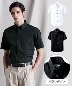 半袖ボタンダウンシャツ☆[男女兼用](31-EP7617)