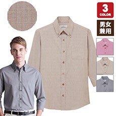 ボタンダウンシャツ/七分袖[男女兼用](31-EP7915)