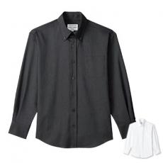 【在庫限り】長袖ボタンダウンシャツ[男女兼用](31-EP8237)